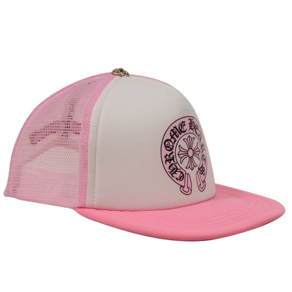 Chrome Hearts Other - Chrome Hearts Mens Trucker Hat Pink White Matty Boy Sex Records Horse Shoe Cap